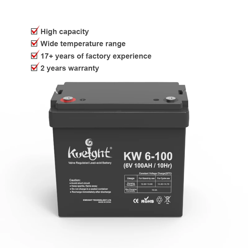 Featherweight 6V 100Ah Gel AGM Deep Cycle Marine SMF Sealed Lead Acid Battery Superior-Quality VRLA Battery for Sale Gel Battery