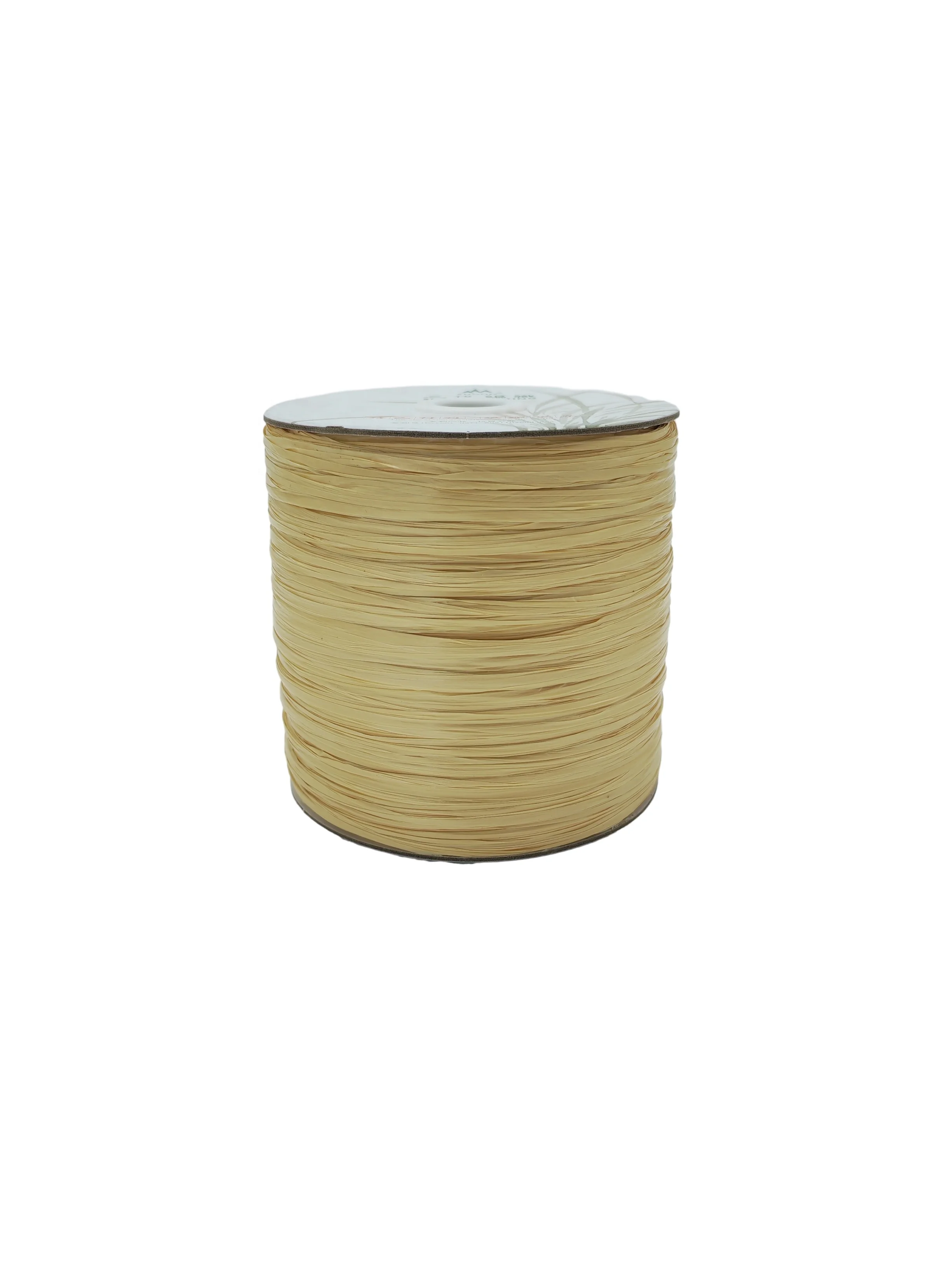 Eco-friendly Sustainable Raffia Weaving Knit Raffia Yarn For Crocheting Basket Recycled PP 050 Khaki