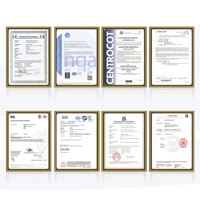 Hubei Wanli disposable TYPE 5B 6B disposable coverall Antistatic Clothing for chemical and industrial