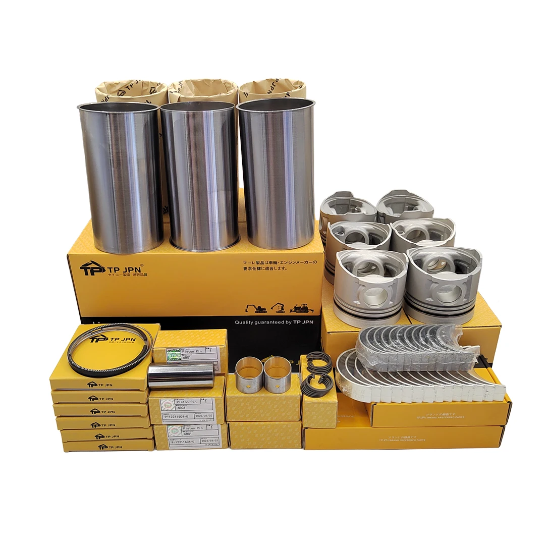 SUNORO 6BD1 6BG1 6HH1 Engine Piston Cylinder Liner Kit Machinery Engines Parts Rebuild for ISUZU ENGINE