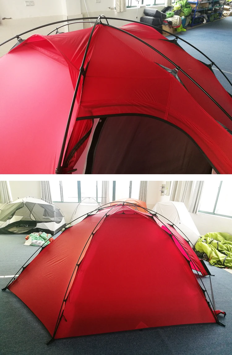 Custom 2 Person 3 Season Aluminum Alloy Pole Luxury Dome Camping Tent Double Wall Compact for Backpacking Sports