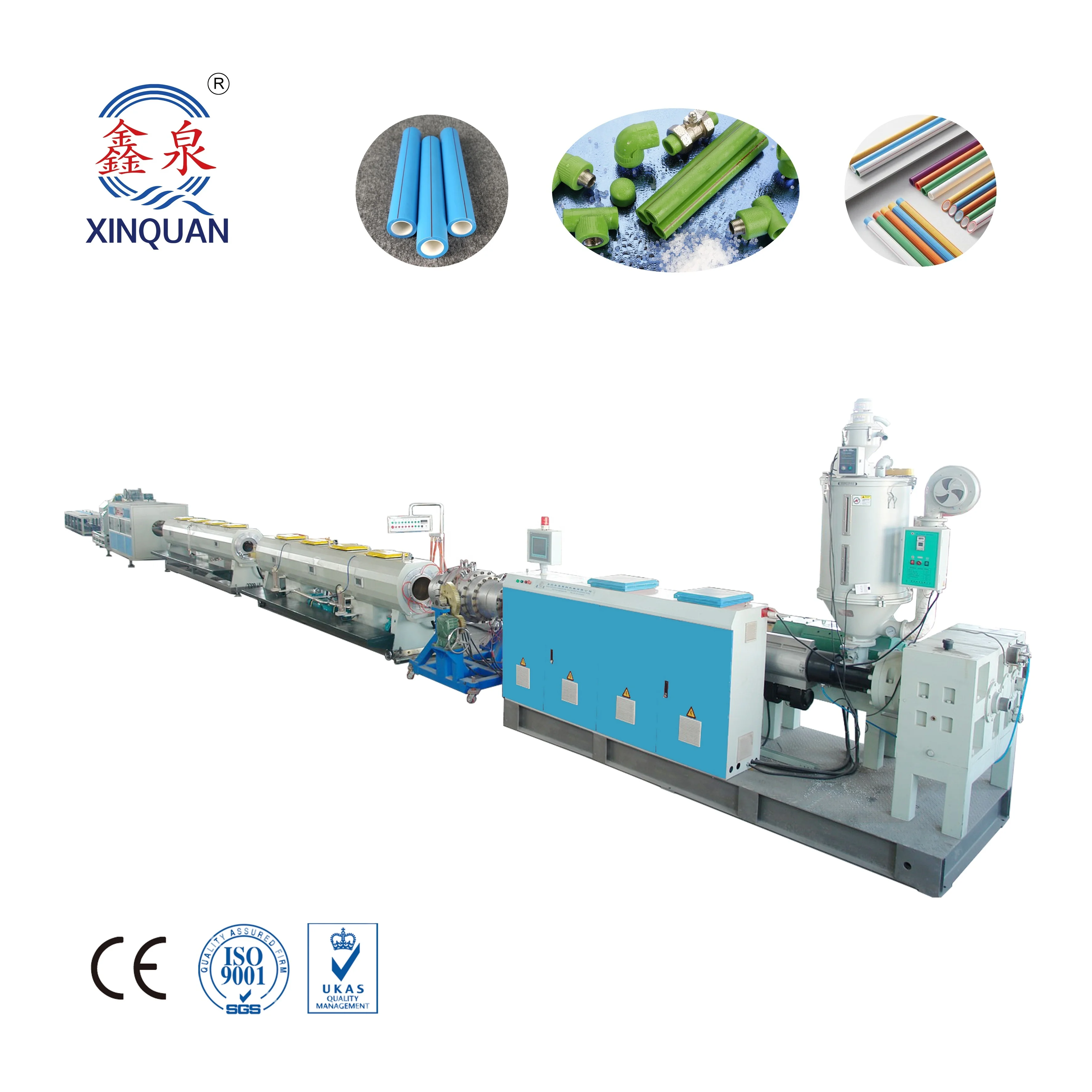 Plastic HDPE PE PP Pipe Extrusion Making Machine Fully Automatic 20-110mm PPR Pipe Production Line