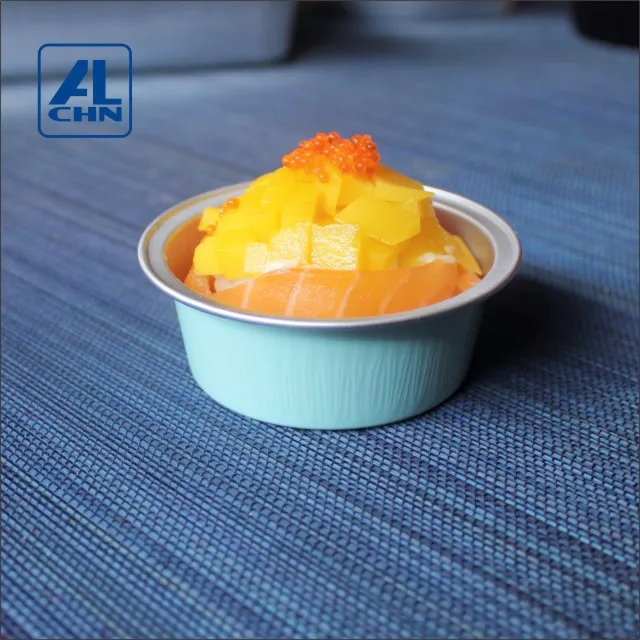 ALCHN 55ML/1.9oz  Small Disposable Aluminum Foil Jam/honey Baking Pudding Cookies Cupcake container