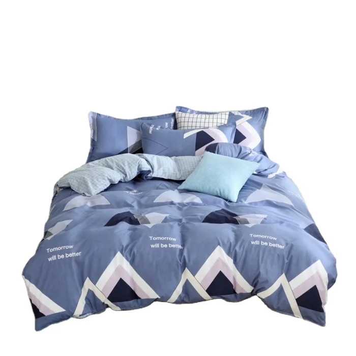 Горячая продажа печать полиэстер пододеяльник 55