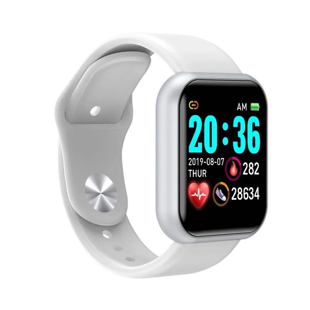 2022 D20 smartwatch y68 sports ecg ppg blood pressure video call band heart rate fitness band smart bracelet d20 with games