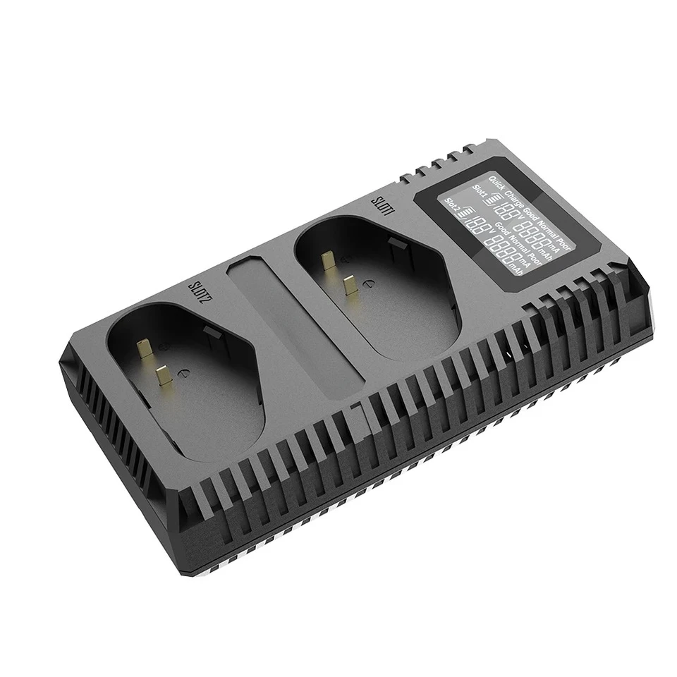 Huiyuan UCN4 Pro Dual Slot USB QC LP-E4 LP-E4N LP-E19 Charger For Canon DSLR EOS 1D 1DX 1DS SLR Camera Battery