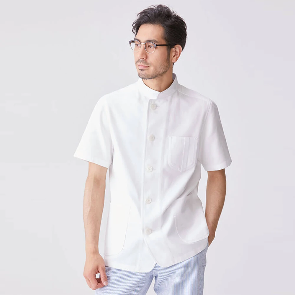 
Fashion high-quality suits Hospital uniform witte jas Doctor coat white doctor suit short-sleeved beauty parlor pet shop general 