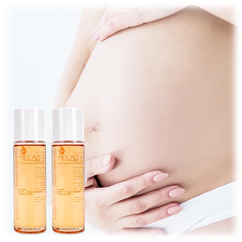 OEM/ODM MELAO Wholesale Stretch Mark Oil Natural Organic Skincare Regenerate Oil Scar Repair Stretch Mark Removal Body Oil