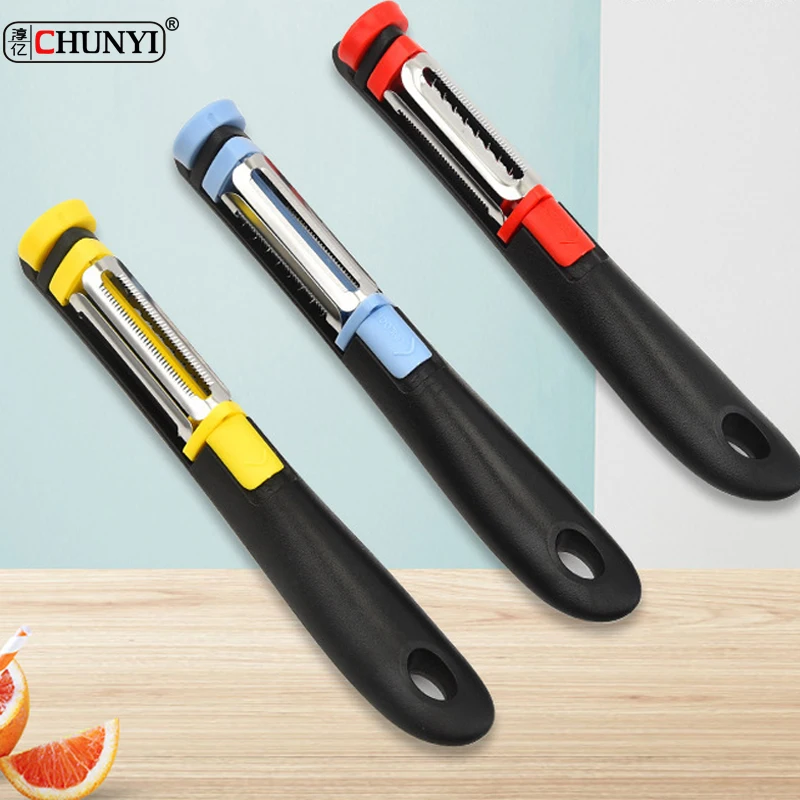 3 In 1 Multi- Function Manual Potato Peeler Stainless Steel Fruit Vegetable Peeler
