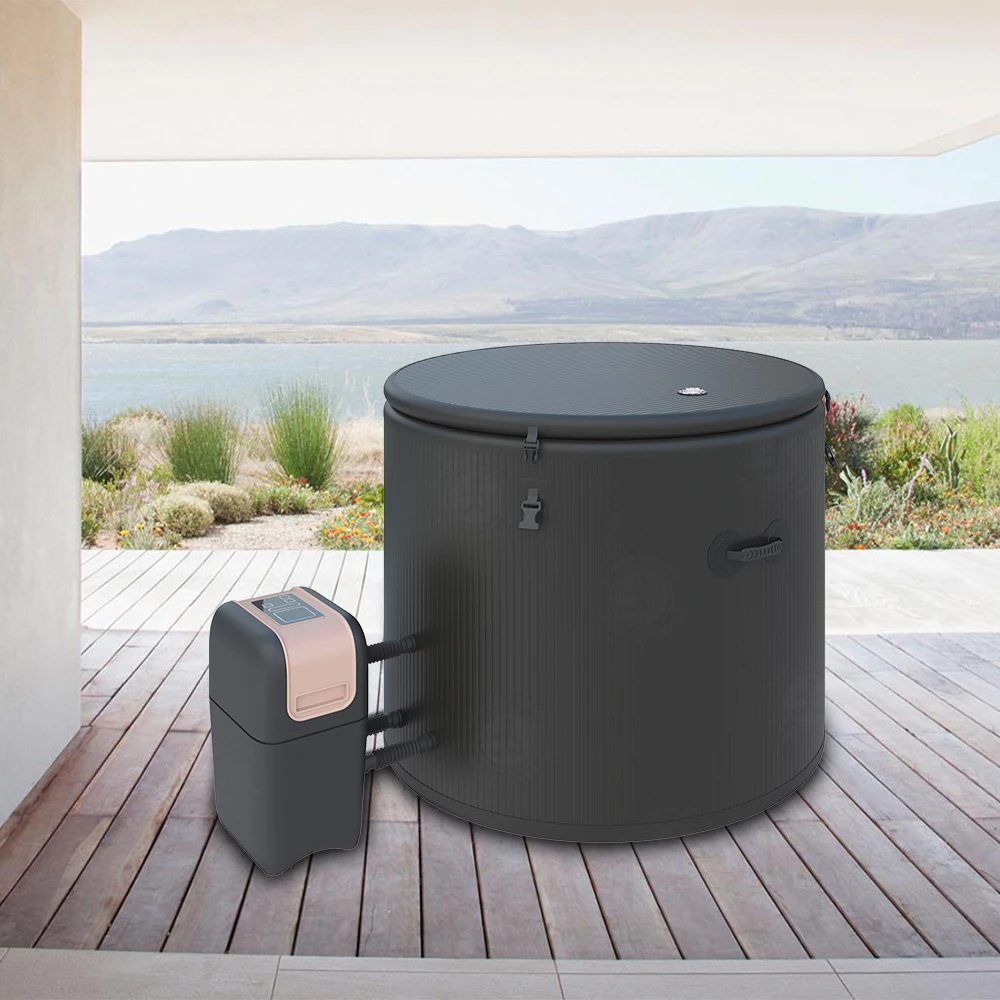 Inflatable Ice Bath Round Hot Tub Spa Pool Portable Inflatable Jacuzzi Unit
