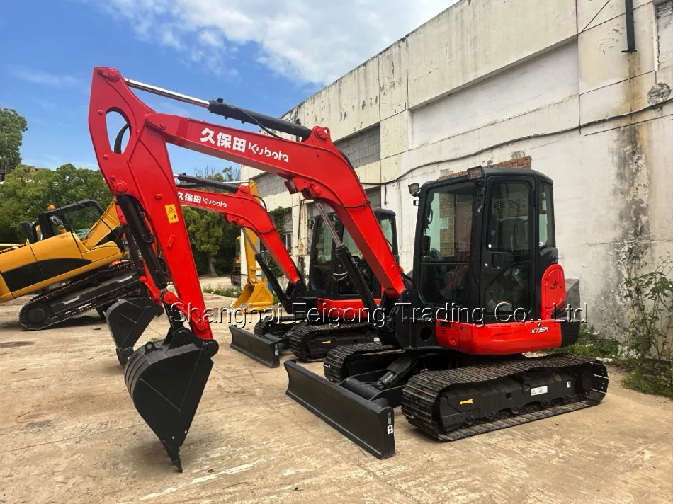High quality Used KX165 Kubota excavator -5 -3 mini crawler digger 5.5ton Japan origin