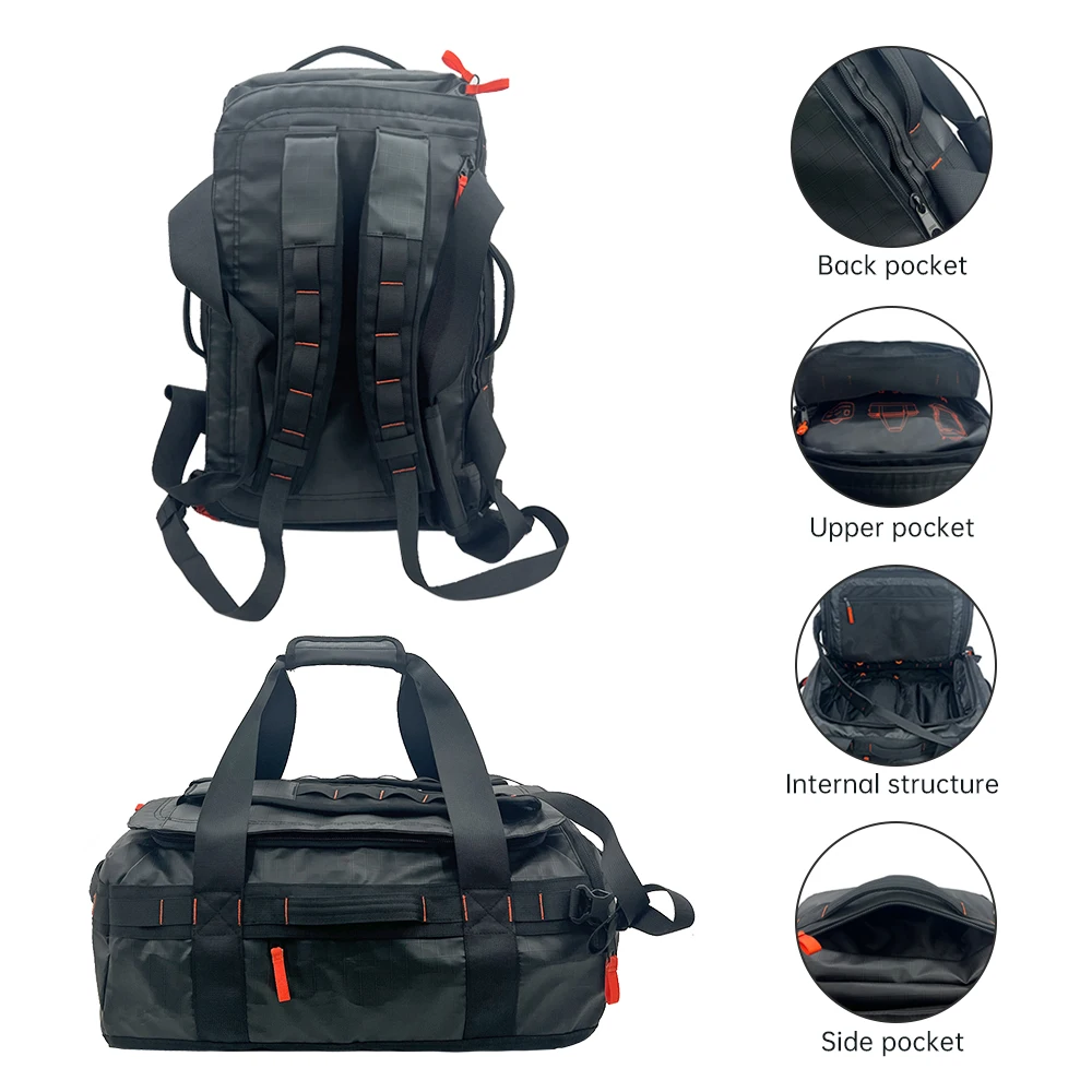 OEM ODM Ripstop многофункциональная 2 в 1 дорожная сумка рюкзак спортивная с плечевым ремнем