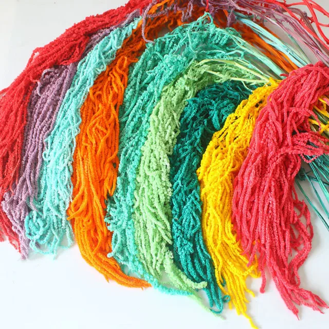 LD Valentine Wholesale dried/preserved  flowers/pampas Wedding Customized Color Amaranthus for flower arrangement