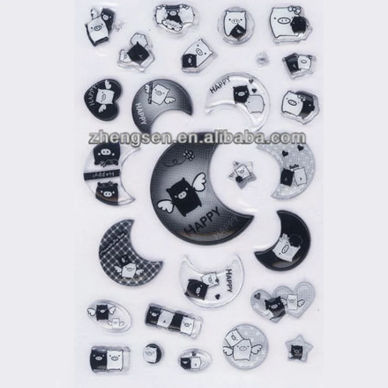 Factory Custom Printing 3D Sticker Cartoon Sticker For Kids
