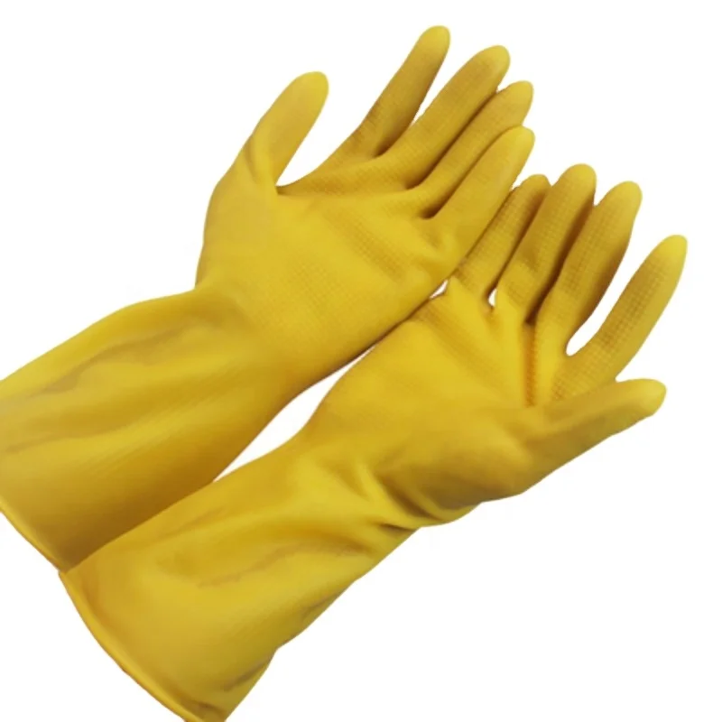 Shianku Food Grade Industrial Chemical Resistance Thickened Work Safety Rubber Latex Gloves