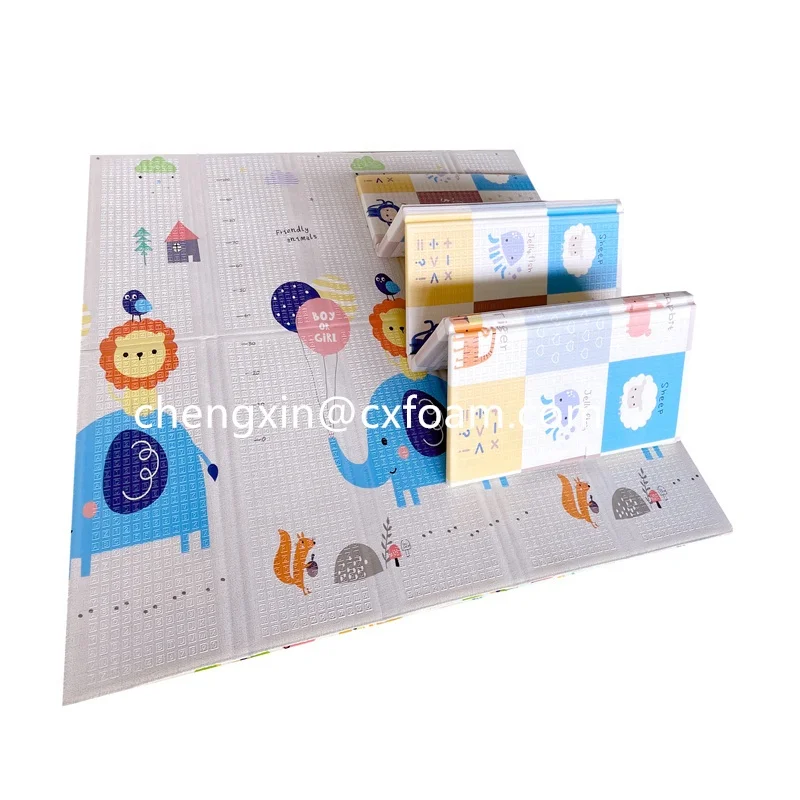 foldable baby play xpe puzzle children's mat thickened tapete baby room crawling pad folding crawling mat