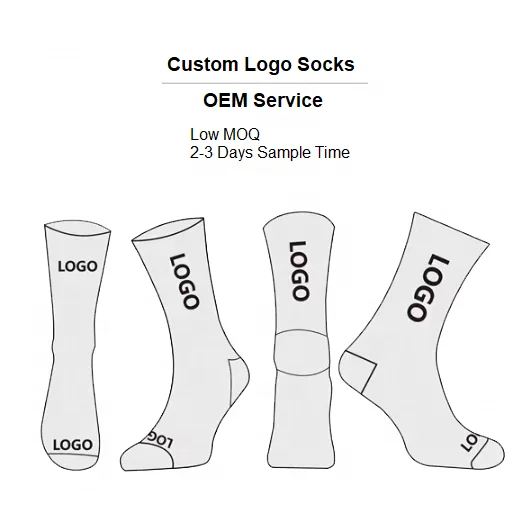 Custom Packaging Brand Logo Athletic Men`s Tube White Womens Sports Socks