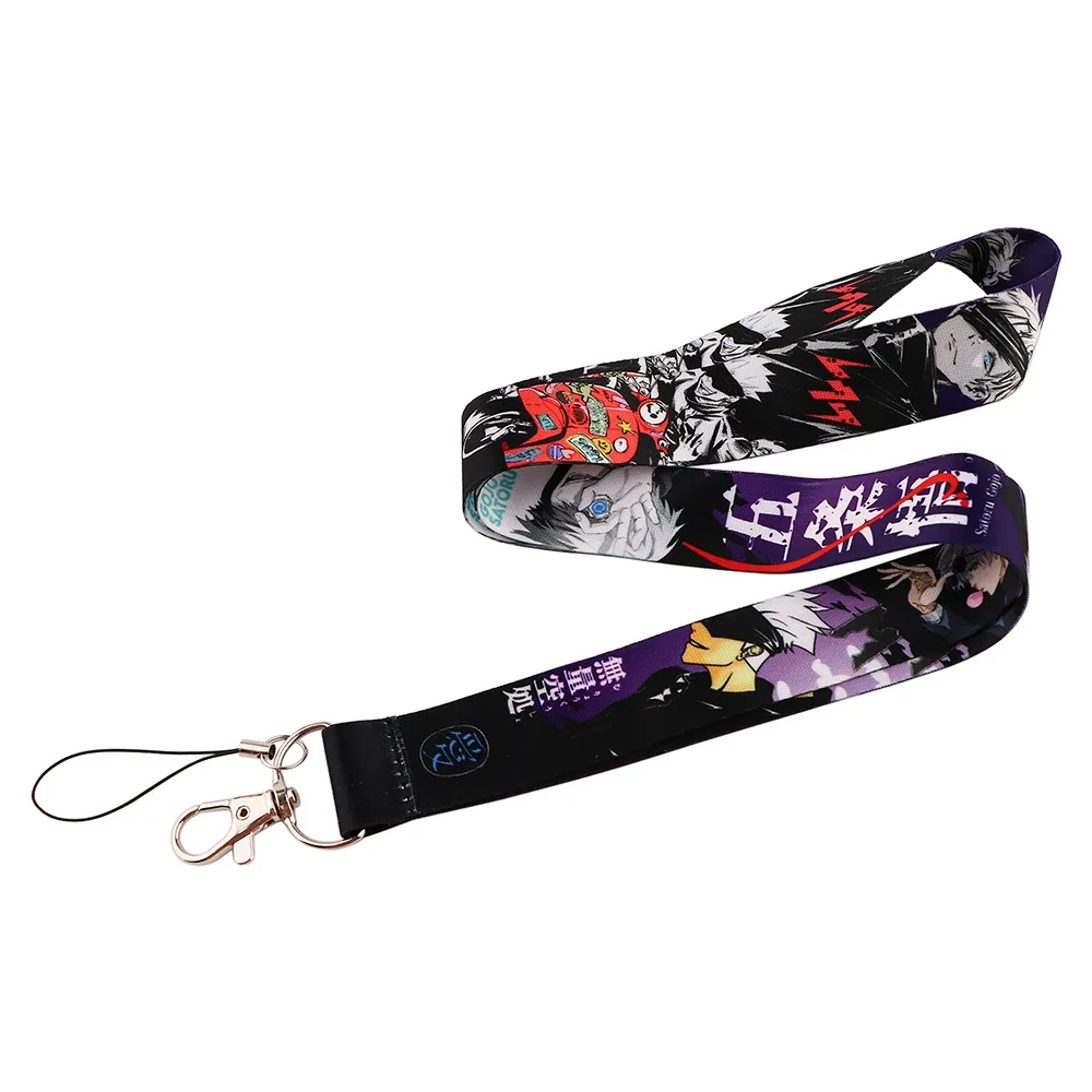 4 Style Anime Jujutsu Kaisen Keychain Detachable Work Pass Phone Lanyard Keychain