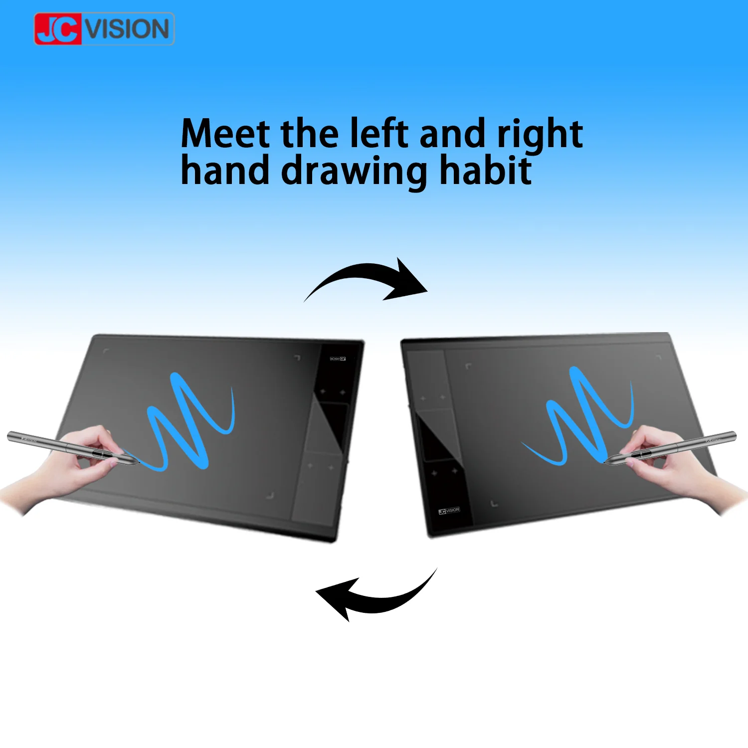 JCVISION Economic JCA30 10x6 inches Touch Keys Digital Graphic Tablet For Sale digital pen tablet