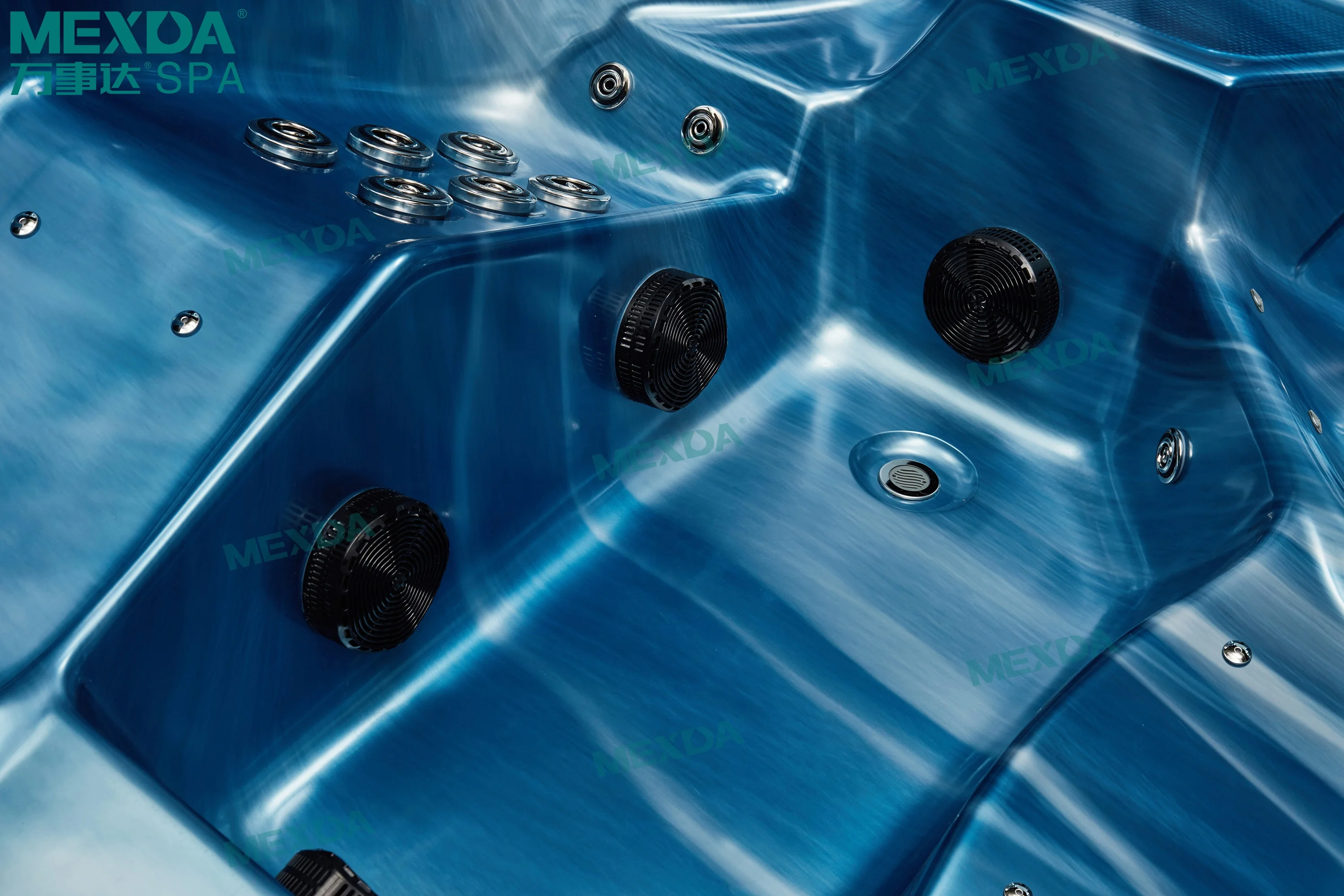 MEXDA Massage Jet Deluxe Outdoor Spa Bathtub Acrylic Whirlpool Bathtub Spa Family Whirlpool Bathtub 5 Face Bathtubs WS-591H