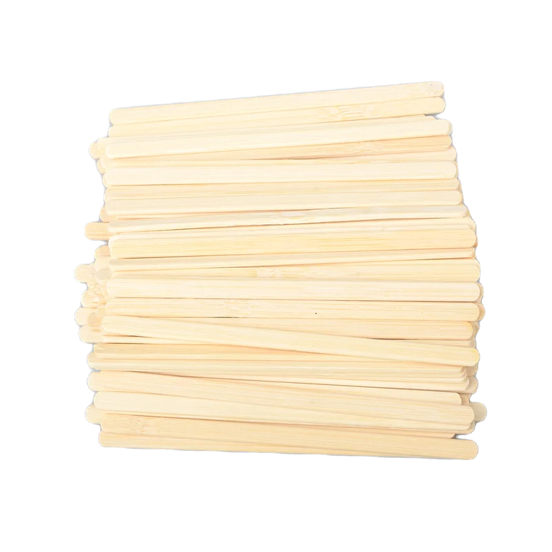 Factory making wooden coffee stirrers coffee sticks
