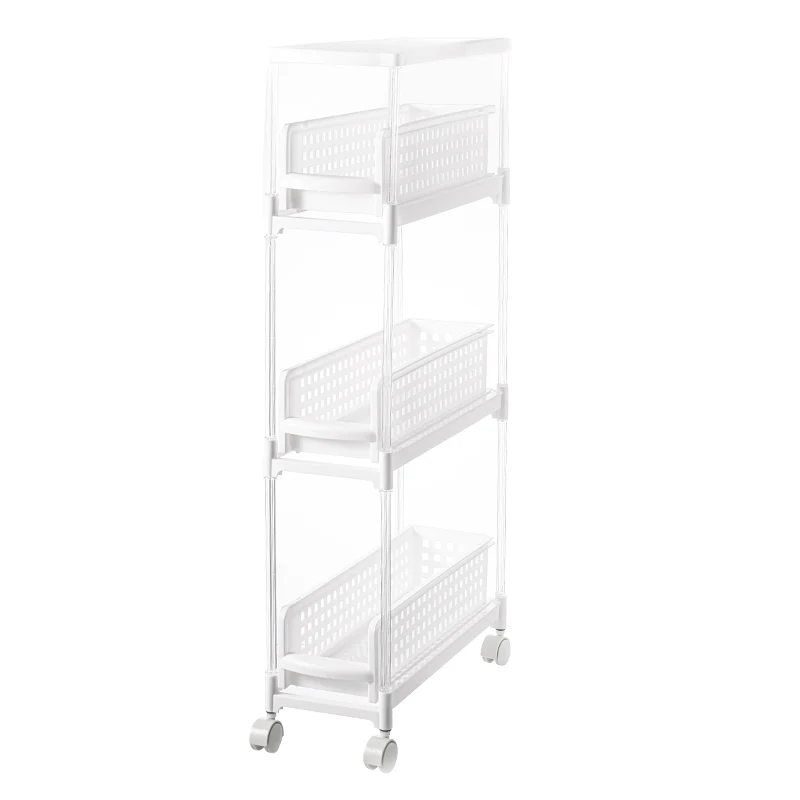 Hot selling Plastic Multi Tire White Storage Rack / Shelf