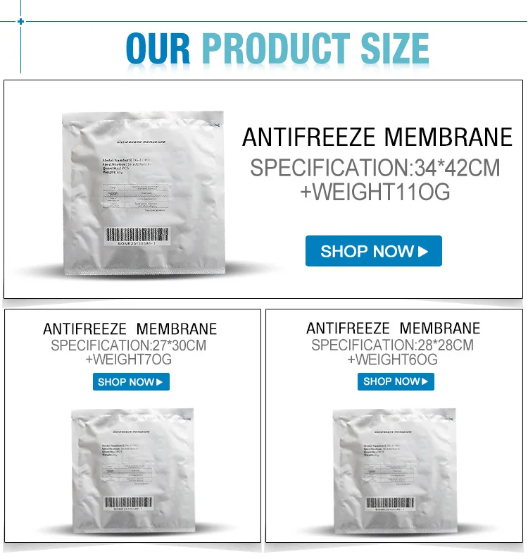 Non-woven antifreeze membrane/cryolipolysis membrane/fat freezing membrane