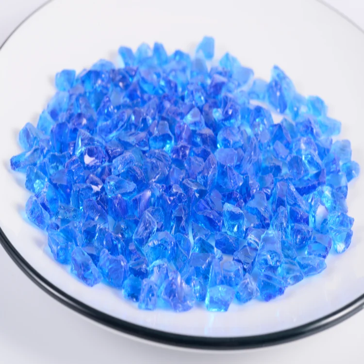High Quality Hot Selling Crushed Colored Glass Crushed Glass Gravel for Crafts