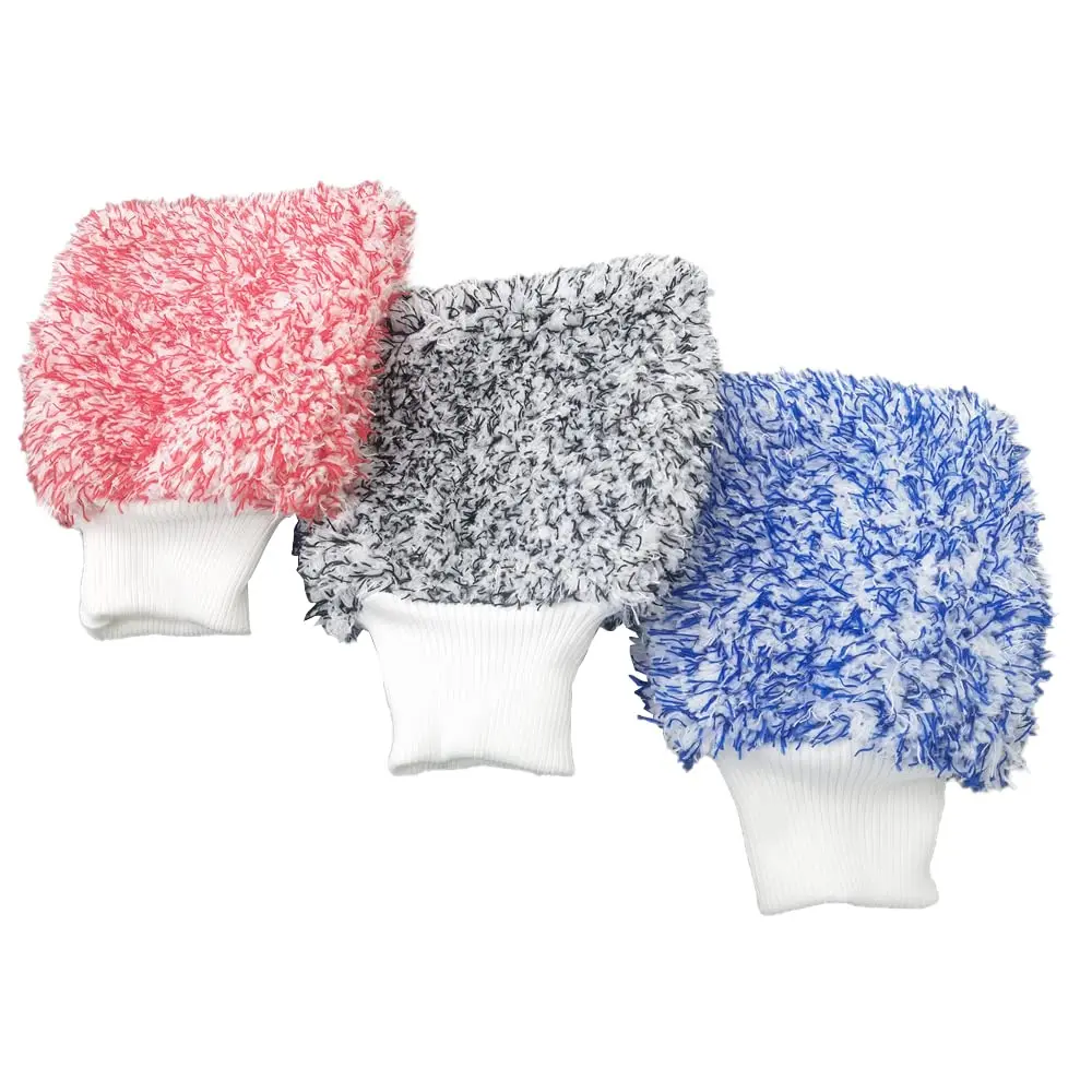 BONNO Wholesale Auto Care Best Car Wash Mitt 3Pack Premium Cyclone Microfiber Washing Cleaning Gloves Car Care Tools Manufacture