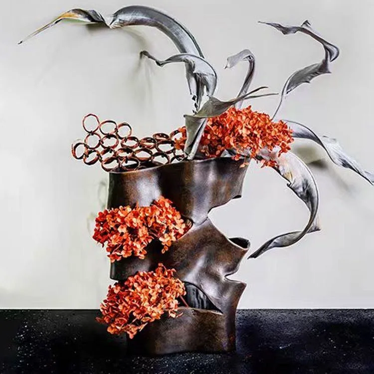 Modern Vintage Art Deco Resin Vase and Decor Polyresin Wedding Vases for Christmas Holiday hotel decor