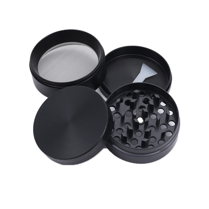 2024 Classic Custom Logo 40 50 55 63mm 3 and 4 Parts Zinc Tobacco Herb Grinder Cheap High Quality Metal Herb Grinder