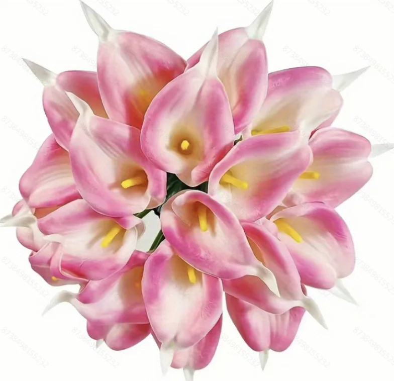 PU calla lily simulation flowers flowers hand bouquet bouquet home decoration wedding supplies Photography props