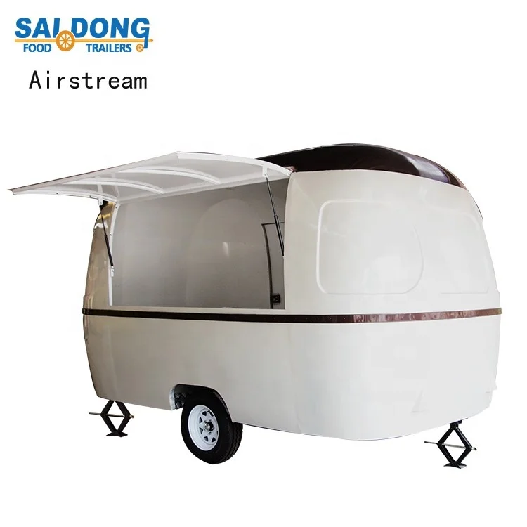 Airstream-35 стекловолокна мобильный кухня еда тележки прицеп еда грузовик открытый киоск еды