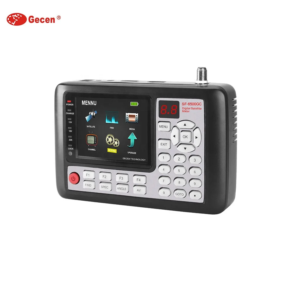 Gecen Satellite TV Receiver 3.5 inch LCD screen 950-2150MHz DVB-S2 Digital Satellite Finder Meter