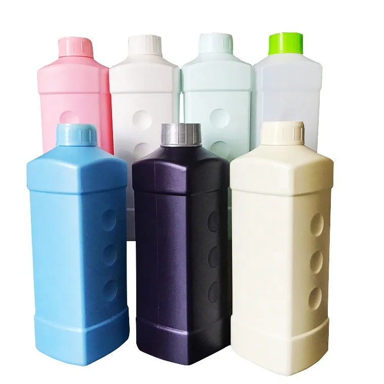 Manufacturer wholesale custom chemicals and disinfectants packing 1L HDPE plastic square bottle