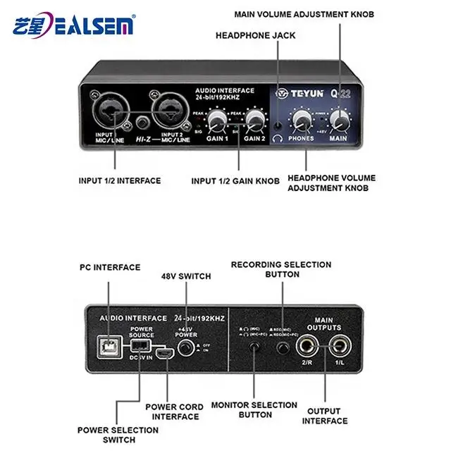 Усилитель бренда ENPING, звуковой интерфейс динамика для студийной записи