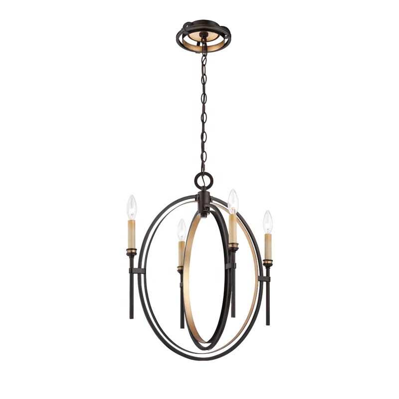 American traditional country style iron old fashioned globe chandeliers farmhouse lightning for villa bedroom entrance