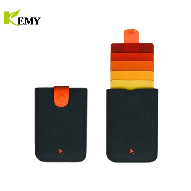 Кожаный мини-кошелек DAX V2 для мужчин и женщин, тонкий портативный бумажник с отделением для кредитных карт и 5 карт с градиентом цвета