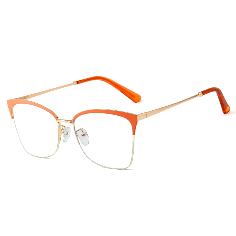 Wholesale Soft Nose Pad Spectacle Frames Women Anti Blue Light Optical Glasses