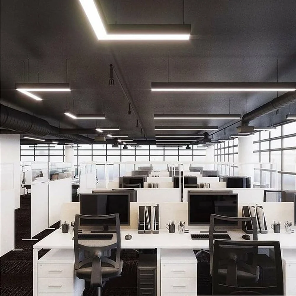 Крытый 2ft 4ft низкий профиль для потолочного светильника с регулируемой яркостью светодиодные линейные светодиодные полосы света светодиодный фонарь