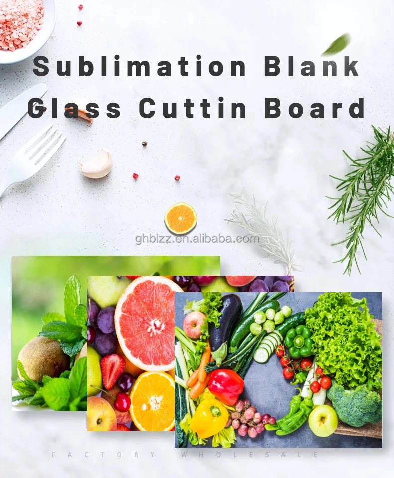 Eco-friendly Tempered Glass Chopping Board Unbreakable Cutting Board