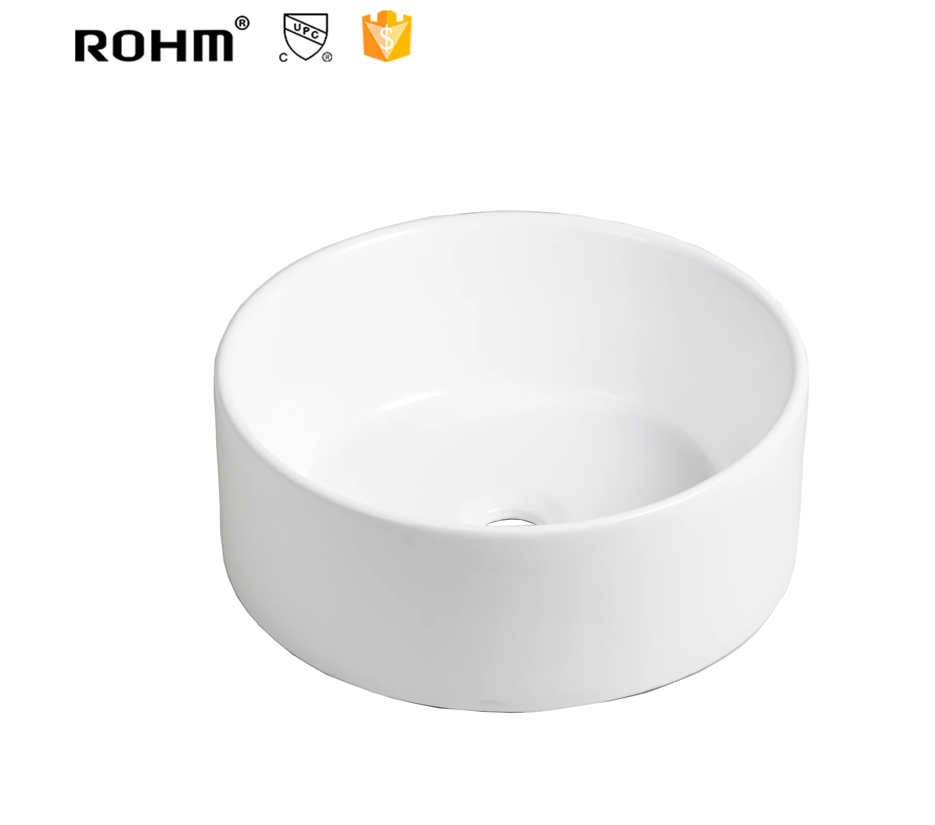 
LM-538, сделано в Китае, круглая форма сантехники горяч-продавая фарфор CUPC художественно оформленная раковина 