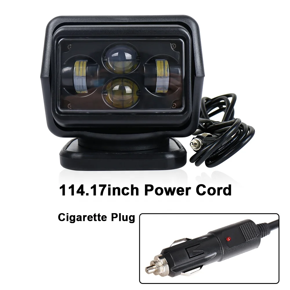 OVOVS Car Dragon Edition Led Remote Searchlight 60w Marine Ceiling Spotlight Yacht Rotating Search Light Refit Spotlight