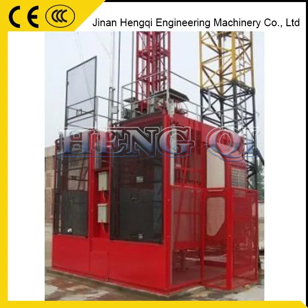 Passenger construction lifts with mast section SC200/200 can be used in the construction industry