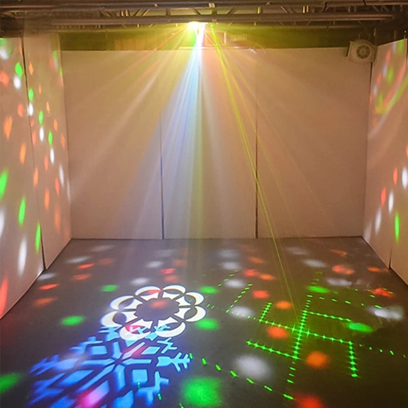 Disco Laser Nightclub Lights 4-in-1 Hybrid Lighting Effects Led Mode Remote Control Voice-controlled Stroboscopic Dj Stage Light