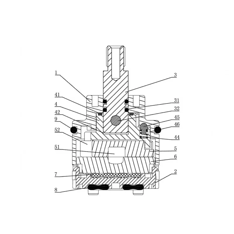 JD25D-2 Controller Change-over Shower  Separator Valve Switching  Switch Rotating Accessories Valve Core Water General Adjustme