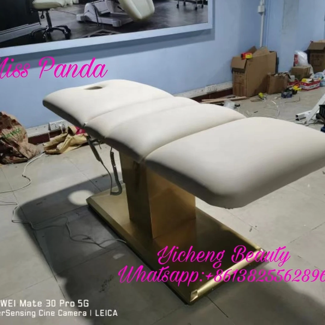 Yicheng Beauty Adjustable Salon Massage table Facial Beauty bed lash bed cosmetic spa beauty facial massage bed from China