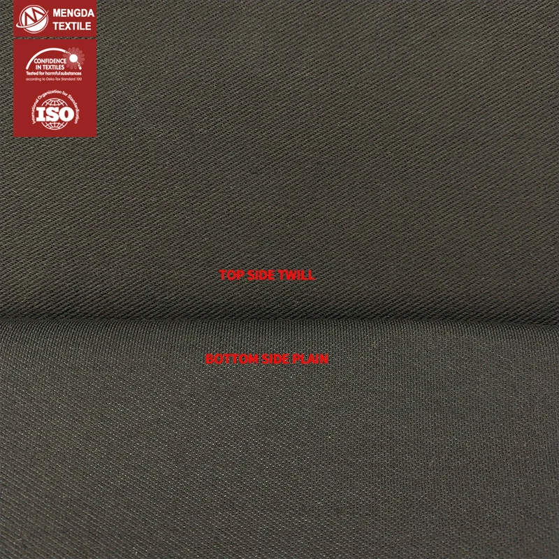 Высокоэластичная черная джинсовая ткань, хлопковая джинсовая трикотажная ткань