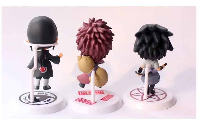 6 Pcs/Set Wholesale high quality 6 style anime pvc action model figure toys Narutos action figures