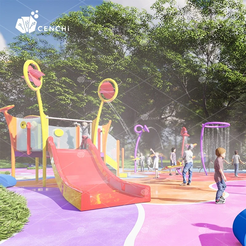 Cenchi splash pad swimming pool water park at home bakcyard commercial hotel spa playground equipment